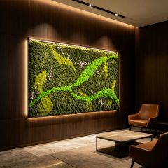 High Similarity  Large Commercial Preserved Moss Wall with Floral Decor for Interior Design,High Similarity  Large Commercial Preserved Moss Wall with Floral Decor for Interior Design