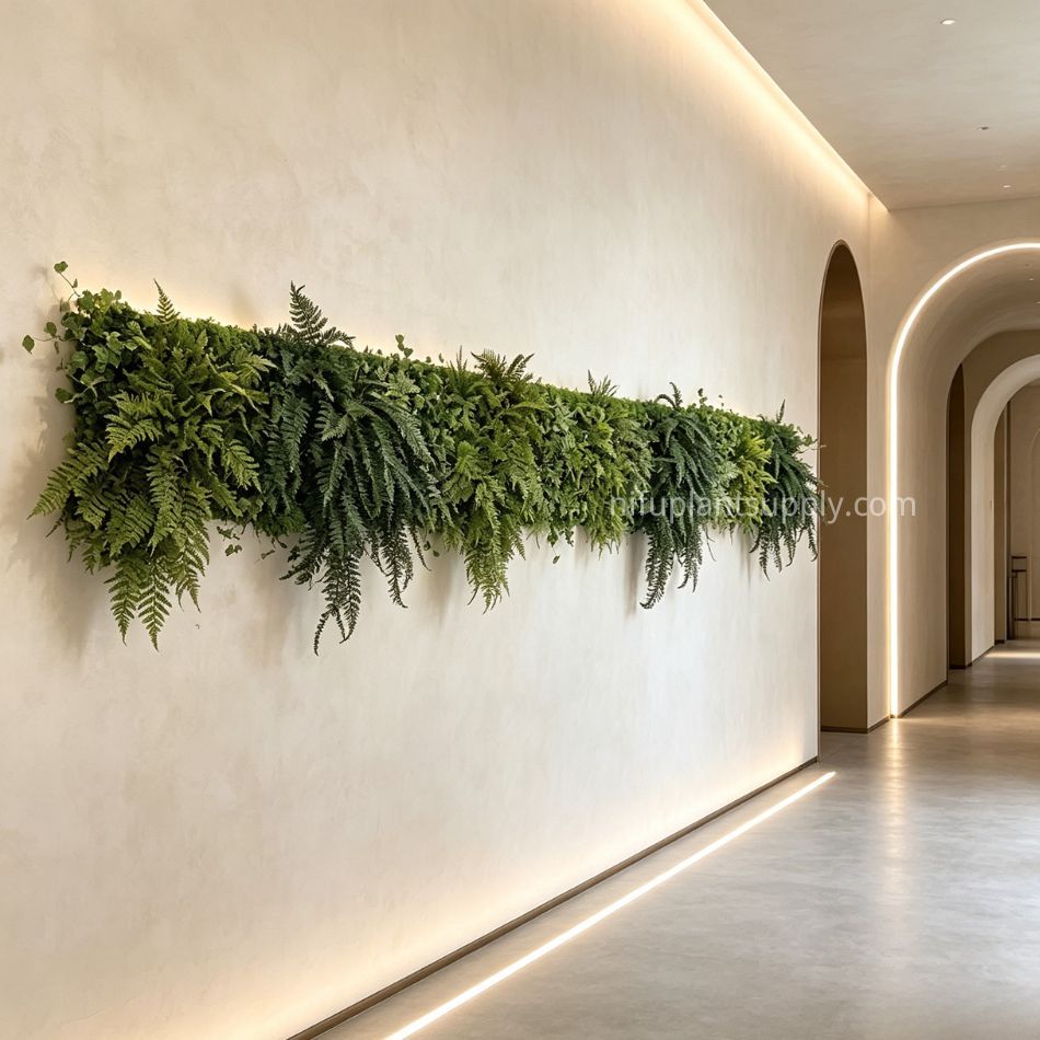 Premium Quality Artificial Fern Wall Planter for Commercial Interior Design,Premium Quality Artificial Fern Wall Planter for Commercial Interior Design
