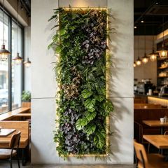 Premium High Similarity Artificial Vertical Green Wall for Cafe Commercial Interior Decor,Premium High Similarity Artificial Vertical Green Wall for Cafe Commercial Interior Decor