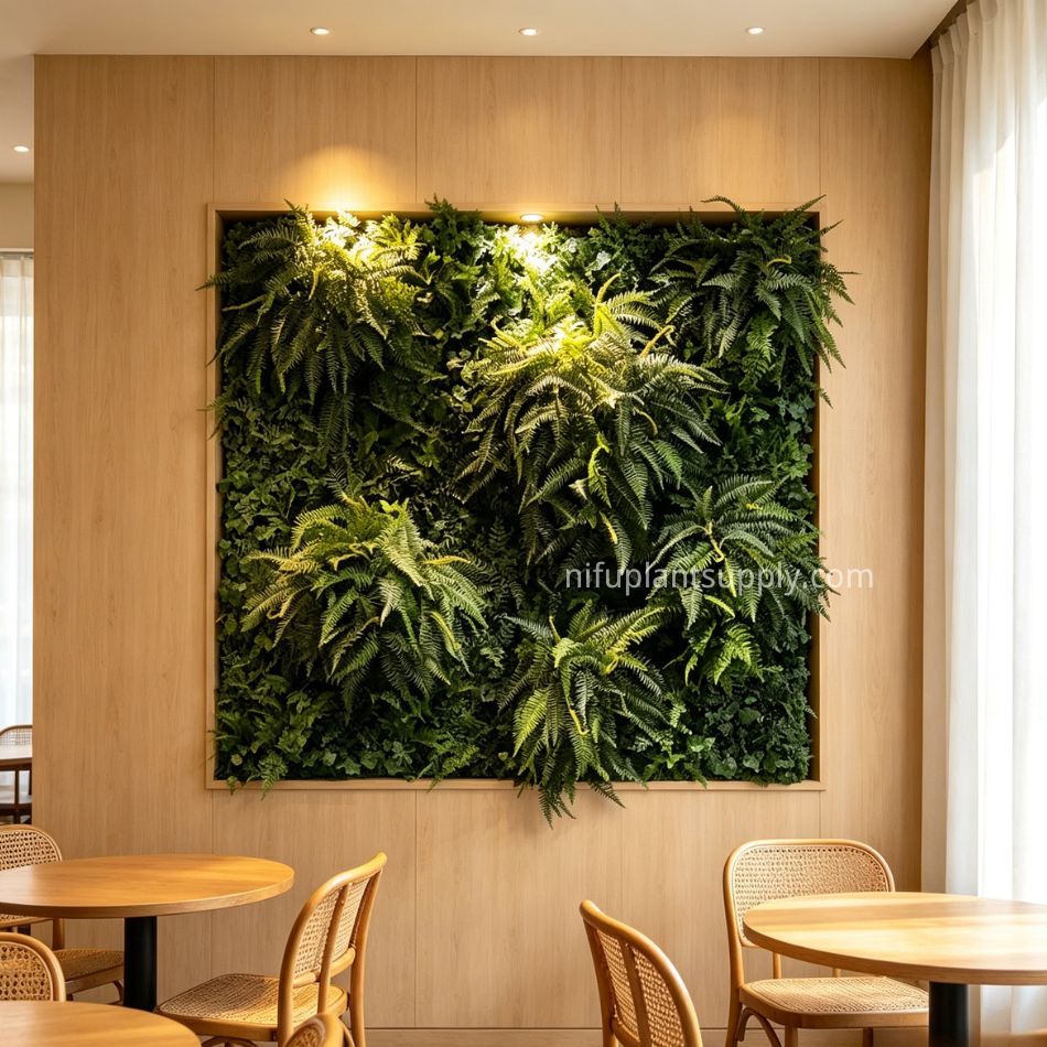 High Similarity Artificial Fern Green Wall for Premium Interior Design,High Similarity Artificial Fern Green Wall for Premium Interior Design