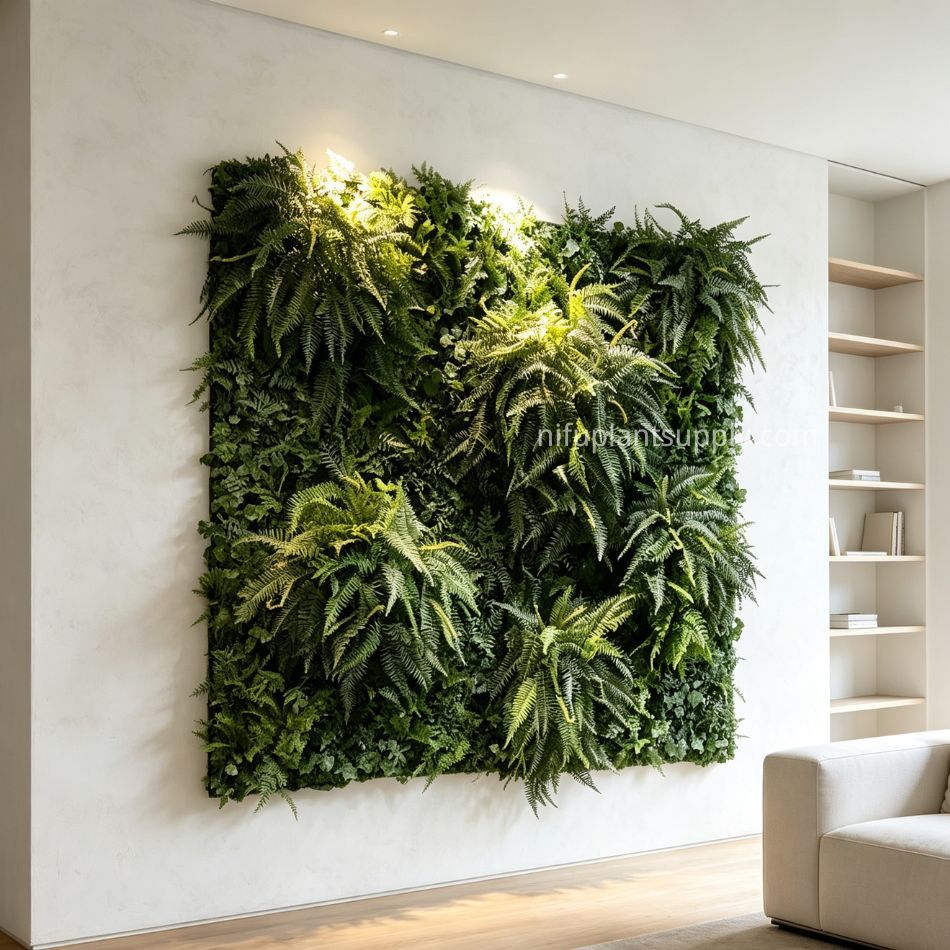 High Similarity Artificial Fern Green Wall for Premium Interior Design,High Similarity Artificial Fern Green Wall for Premium Interior Design