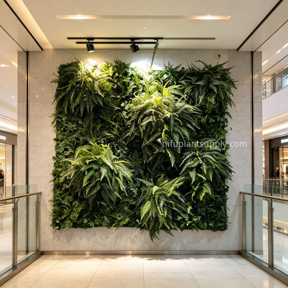 High Similarity Artificial Fern Green Wall for Premium Interior Design,High Similarity Artificial Fern Green Wall for Premium Interior Design