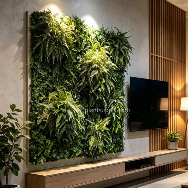 High Similarity Artificial Fern Green Wall for Premium Interior Design,High Similarity Artificial Fern Green Wall for Premium Interior Design