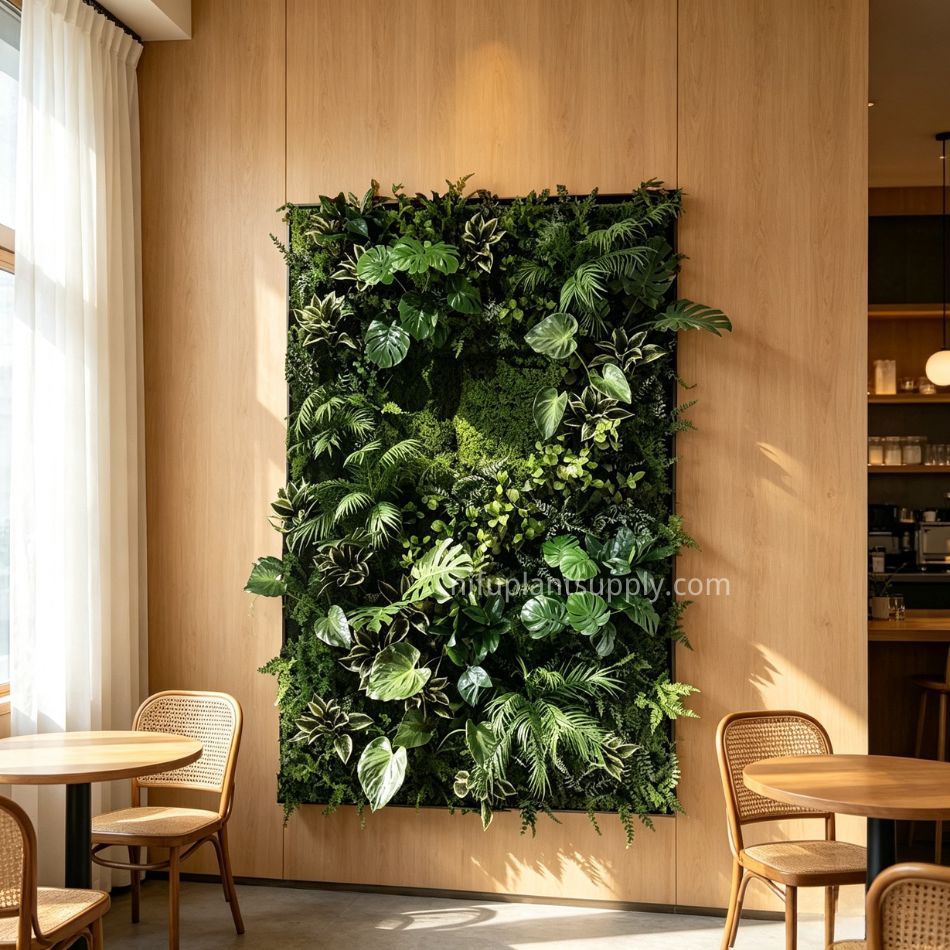 High Similarity Artificial Monstera Vertical Green Wall for Interior Design,High Similarity Artificial Monstera Vertical Green Wall for Interior Design