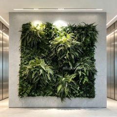 Premium All-Fern Artificial Green Wall Panel for Minimalist Commercial Interior,Premium All-Fern Artificial Green Wall Panel for Minimalist Commercial Interior