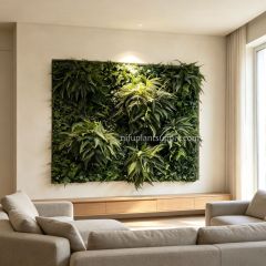 Premium All-Fern Artificial Green Wall Panel for Minimalist Commercial Interior,Premium All-Fern Artificial Green Wall Panel for Minimalist Commercial Interior