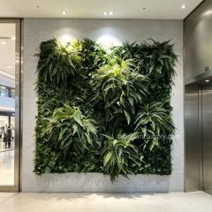 Premium All-Fern Artificial Green Wall Panel for Minimalist Commercial Interior,Premium All-Fern Artificial Green Wall Panel for Minimalist Commercial Interior
