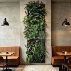 Slim Vertical Artificial Palm & Fern Green Wall Panel for Narrow Wall Decor,Slim Vertical Artificial Palm & Fern Green Wall Panel for Narrow Wall Decor