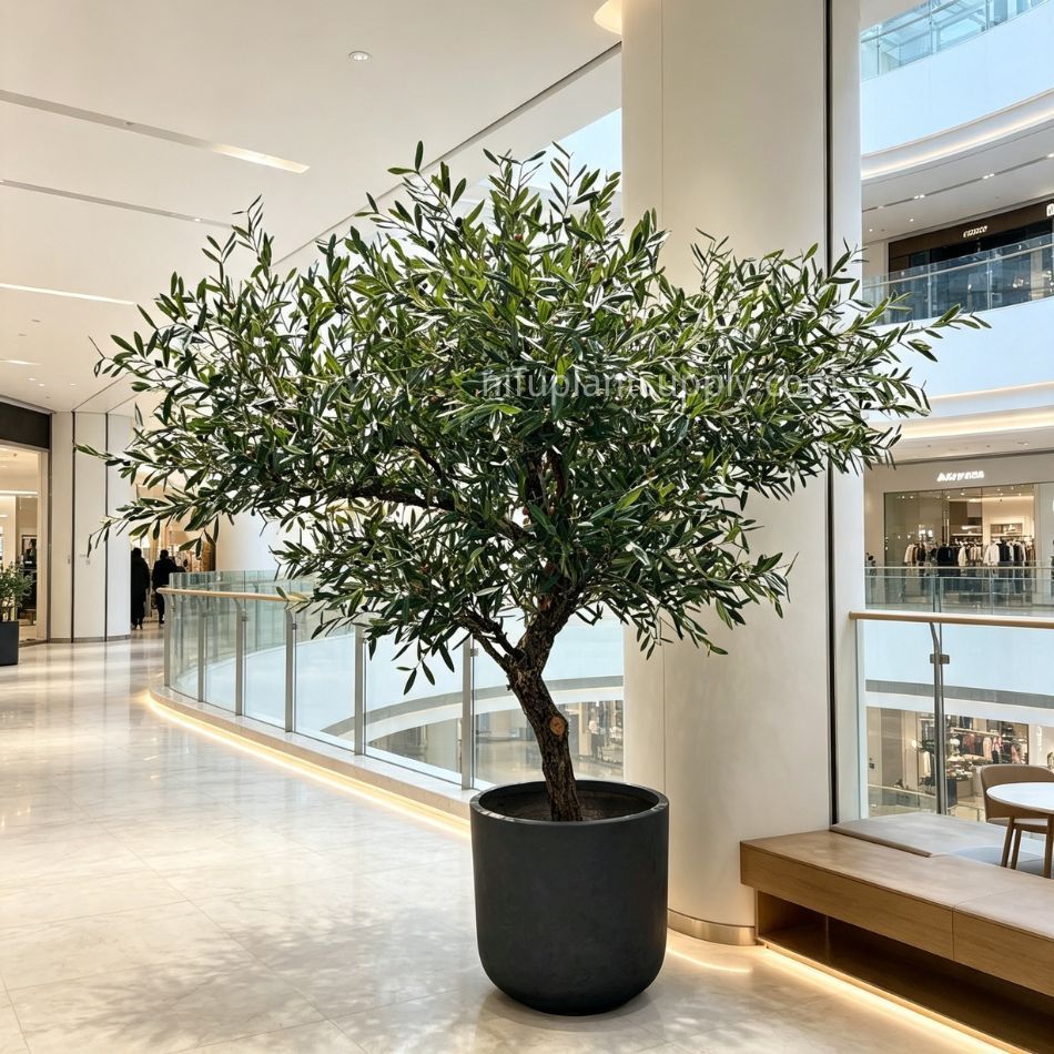 220CM Realistic Artificial Olive Tree for Interior Design,220CM Realistic Artificial Olive Tree for Interior Design