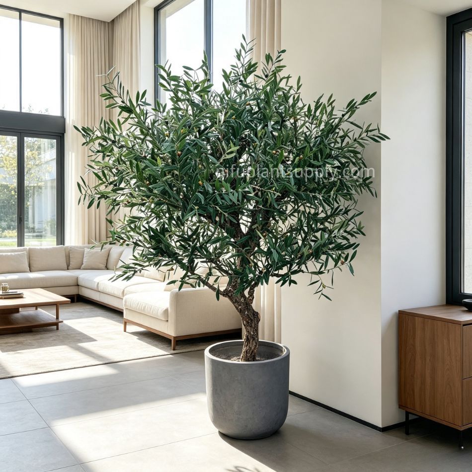220CM Premium Quality Artificial Olive Potted Tree for Indoor Decor,220CM Premium Quality Artificial Olive Potted Tree for Indoor Decor