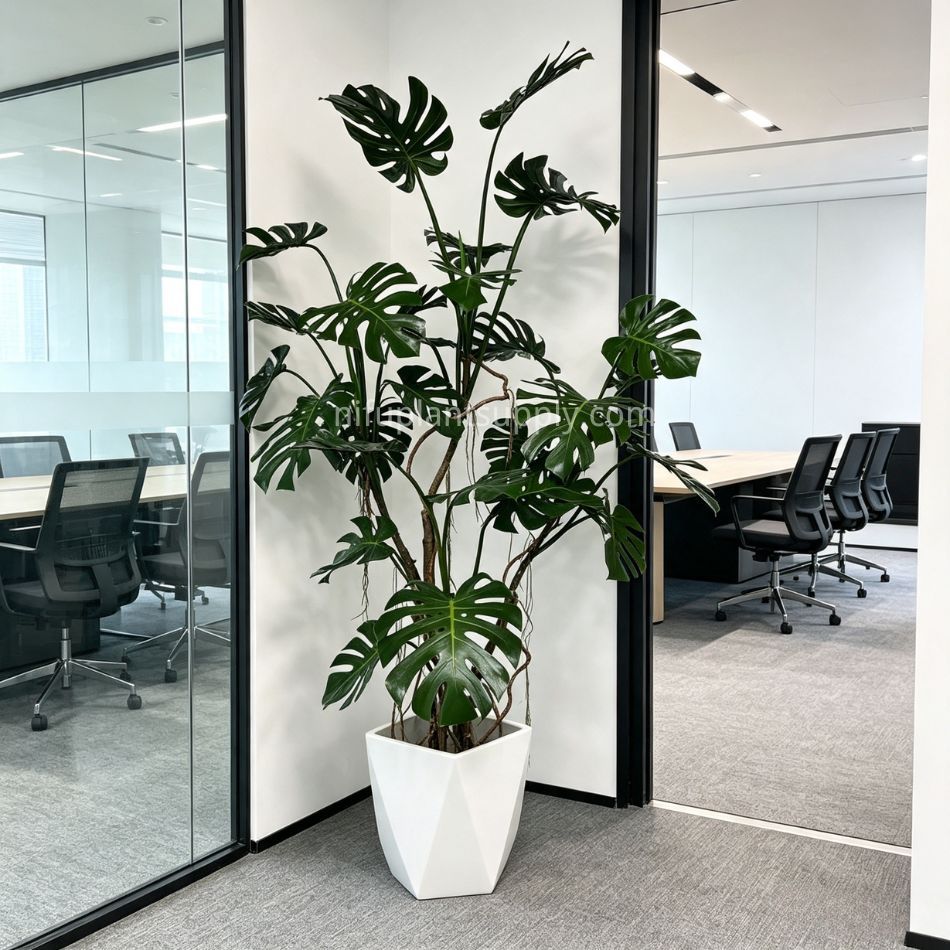 195CM High Similarity Artificial Monstera Plant Tropical Tree for Indoor Decor,195CM High Similarity Artificial Monstera Plant Tropical Tree for Indoor Decor