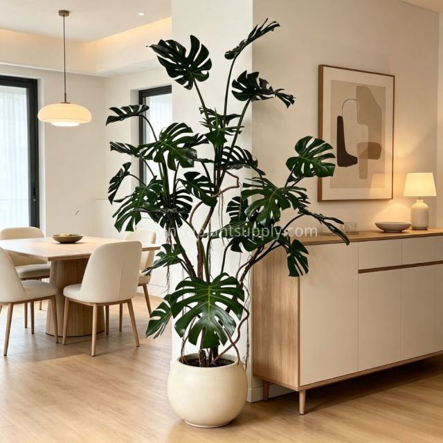 195CM High Similarity Artificial Monstera Plant Tropical Tree for Indoor Decor,195CM High Similarity Artificial Monstera Plant Tropical Tree for Indoor Decor
