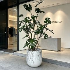 220CM Premium Quality Artificial Monstera Potted Plant For Interior Design,220CM Premium Quality Artificial Monstera Potted Plant For Interior Design