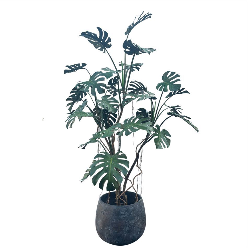 215CM High Similirity Artificial Monstera Plant With Pot for Indoor Decor,215CM High Similirity Artificial Monstera Plant With Pot for Indoor Decor