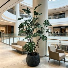 215CM High Similirity Artificial Monstera Plant With Pot for Indoor Decor,215CM High Similirity Artificial Monstera Plant With Pot for Indoor Decor