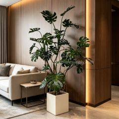 195CM High Similarity Artificial Monstera Plant Tropical Tree for Indoor Decor,195CM High Similarity Artificial Monstera Plant Tropical Tree for Indoor Decor