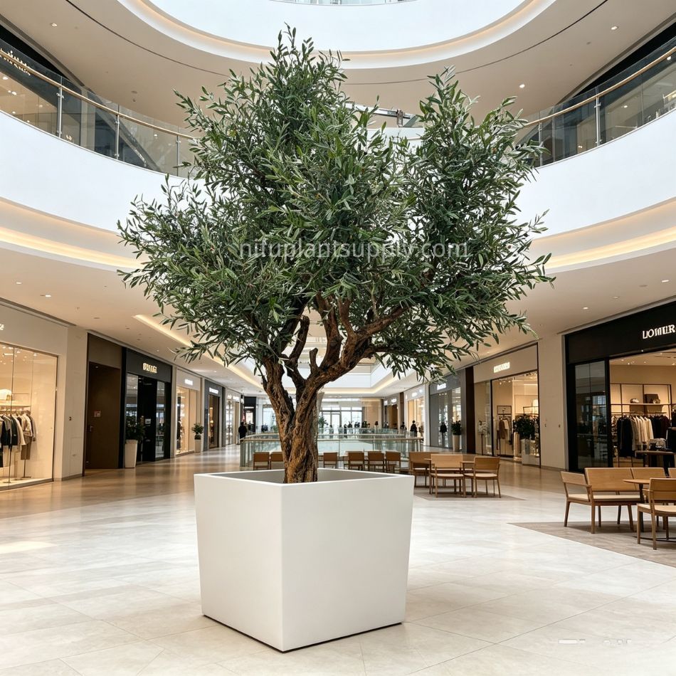 360CM Realistic Artificial Large Olive Landscape Tree for Home Decor,360CM Realistic Artificial Large Olive Landscape Tree for Home Decor
