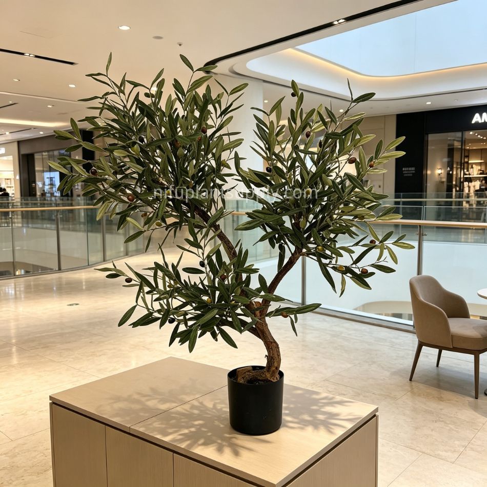 90CM Premium Quality Potted Artificial Olive Tree Natural Wood Trunk for Home Decor,90CM Premium Quality Potted Artificial Olive Tree Natural Wood Trunk for Home Decor