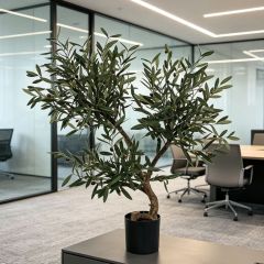 90CM Premium Quality Potted Artificial Olive Tree Natural Wood Trunk for Home Decor,90CM Premium Quality Potted Artificial Olive Tree Natural Wood Trunk for Home Decor