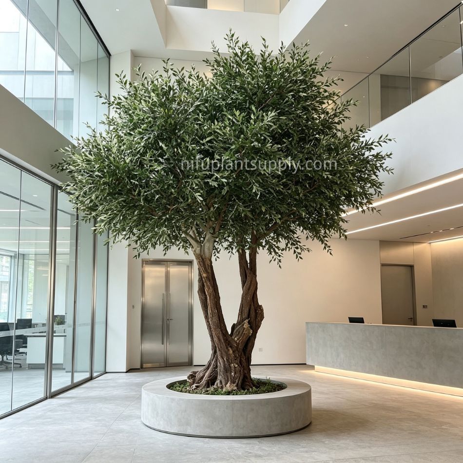 400CM Premium Quality Large Artificial Olive Tree Realistic Bark Trunk for Interior Decor,400CM Premium Quality Large Artificial Olive Tree Realistic Bark Trunk for Interior Decor