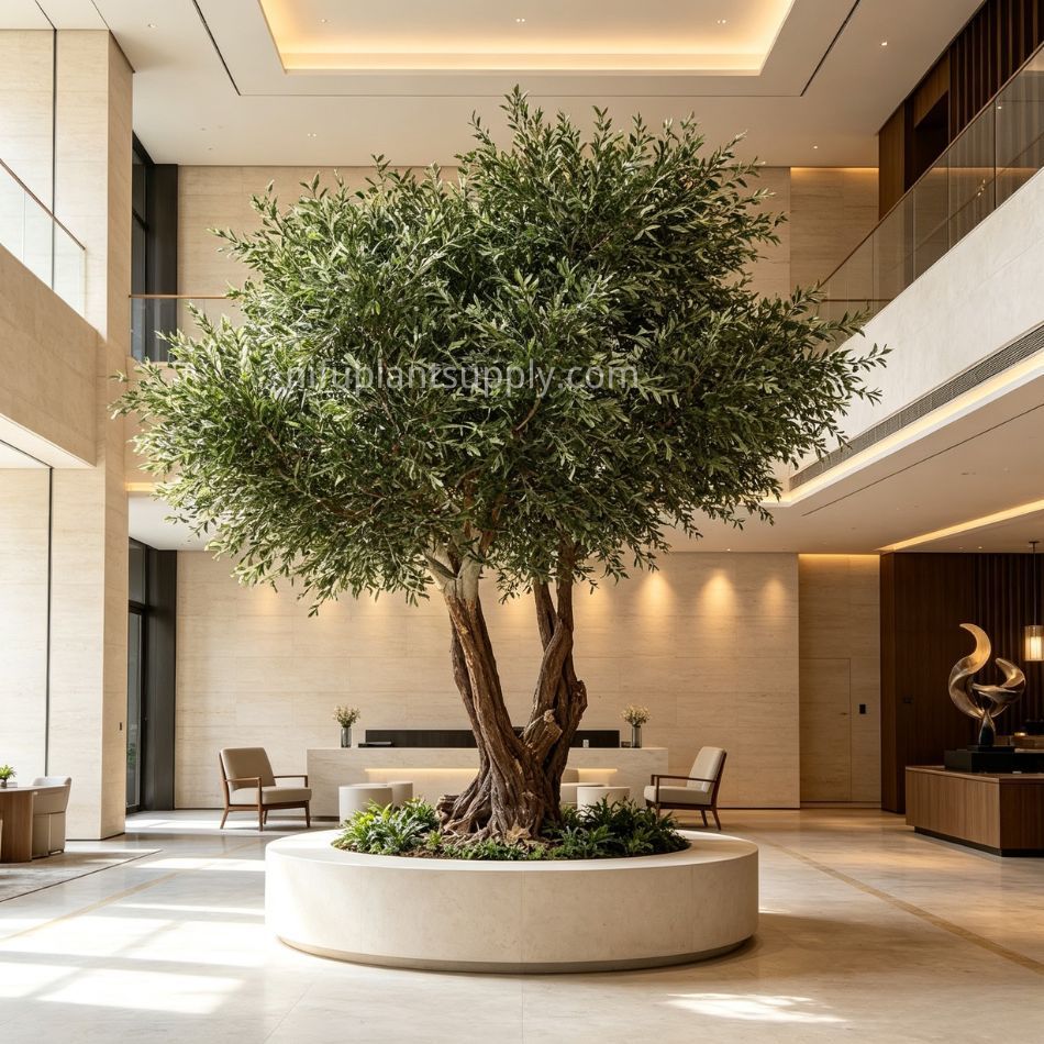 400CM Premium Quality Large Artificial Olive Tree Realistic Bark Trunk for Interior Decor,400CM Premium Quality Large Artificial Olive Tree Realistic Bark Trunk for Interior Decor