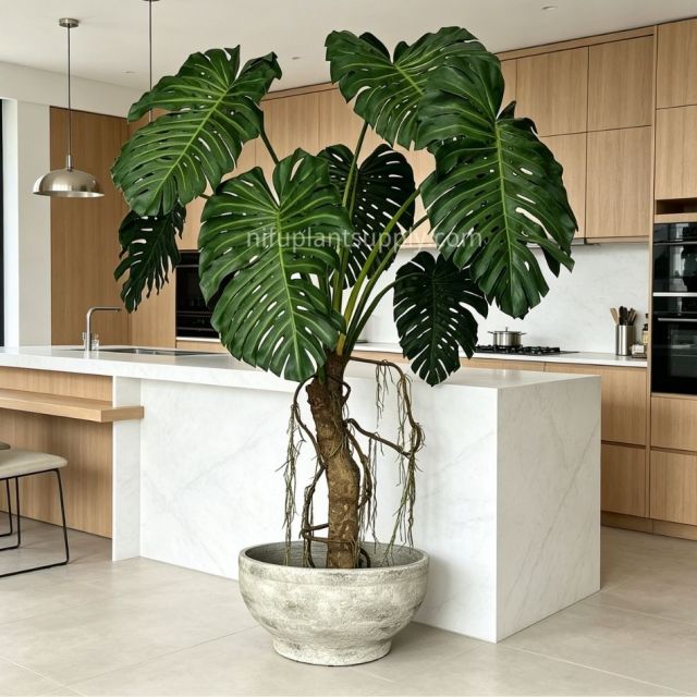 270CM Premium Quality Large Artificial Giant Monstera Potted Plant for Indoor Decor,270CM Premium Quality Large Artificial Giant Monstera Potted Plant for Indoor Decor