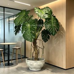 270CM Premium Quality Large Artificial Giant Monstera Potted Plant for Indoor Decor,270CM Premium Quality Large Artificial Giant Monstera Potted Plant for Indoor Decor