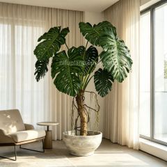 270CM Premium Quality Large Artificial Giant Monstera Potted Plant for Indoor Decor,270CM Premium Quality Large Artificial Giant Monstera Potted Plant for Indoor Decor