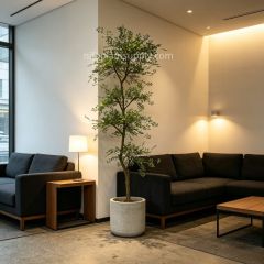 220CM High Simulated Artificial Nandina Tree with Wooden Base for Interior Design,220CM High Simulated Artificial Nandina Tree with Wooden Base for Interior Design