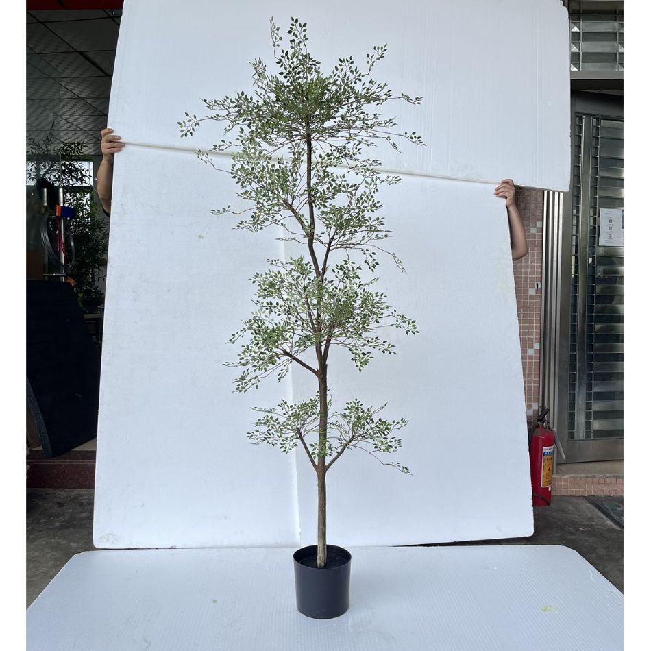 180CM Highly Realistic Artificial Nandina Potted Tree for Interior Design,180CM Highly Realistic Artificial Nandina Potted Tree for Interior Design