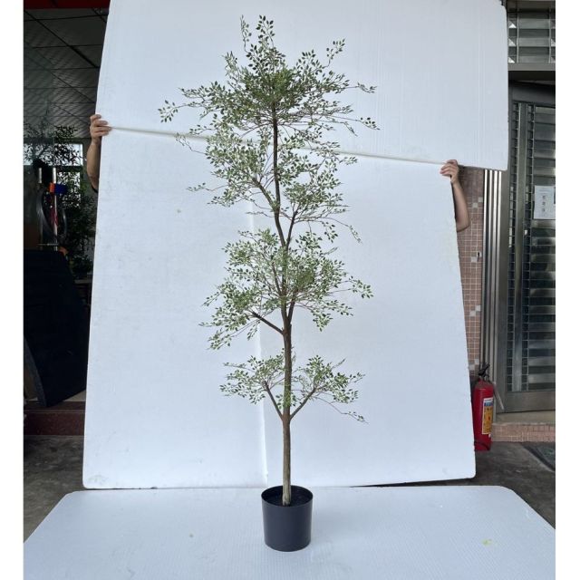 180CM Highly Realistic Artificial Nandina Potted Tree for Interior Design,180CM Highly Realistic Artificial Nandina Potted Tree for Interior Design