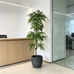 180CM Highly Realistic Artificial Nandina Potted Tree for Home Decor,180CM Highly Realistic Artificial Nandina Potted Tree for Home Decor