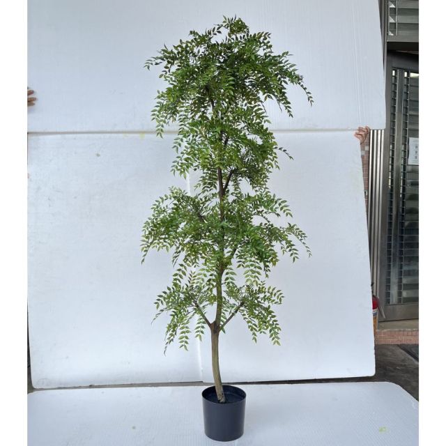 180CM Highly Realistic Artificial Nandina Potted Tree for Home Decor,180CM Highly Realistic Artificial Nandina Potted Tree for Home Decor