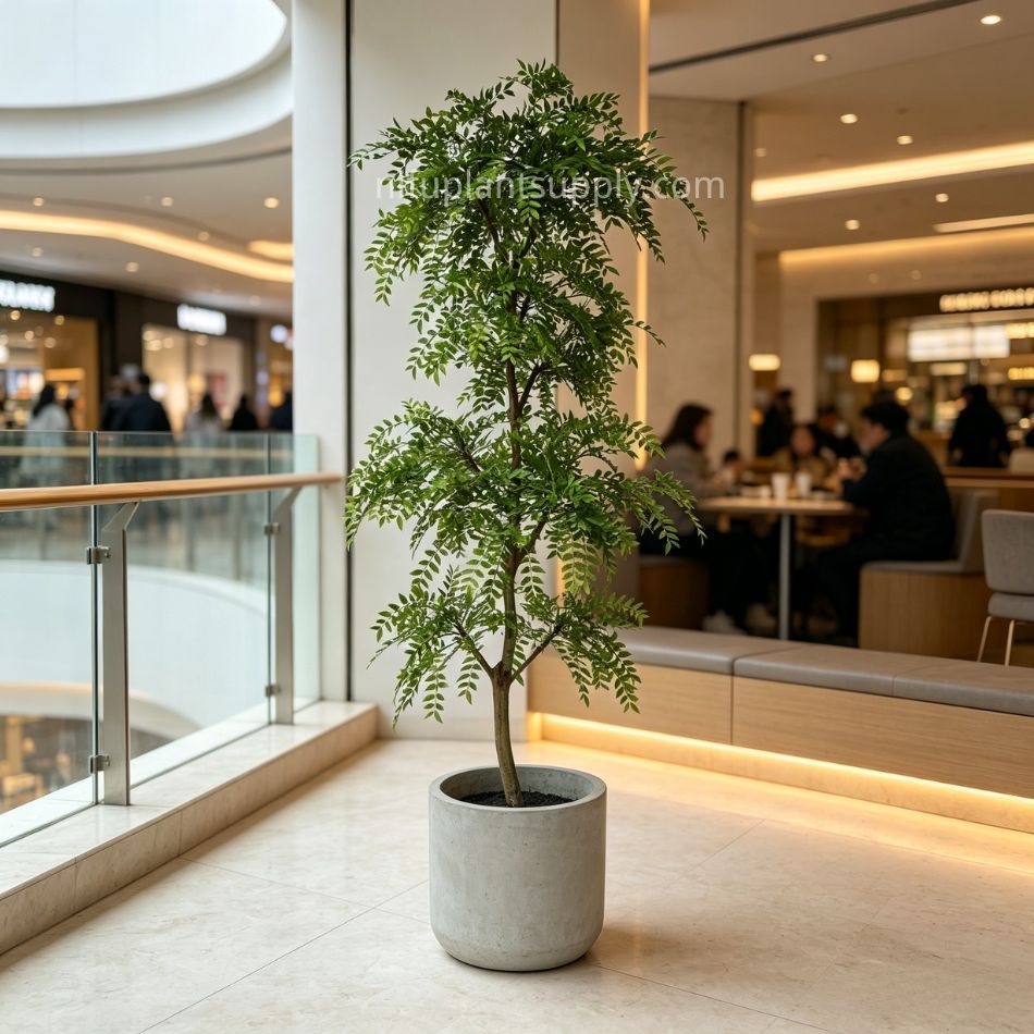 180CM Highly Realistic Artificial Nandina Potted Tree for Home Decor,180CM Highly Realistic Artificial Nandina Potted Tree for Home Decor