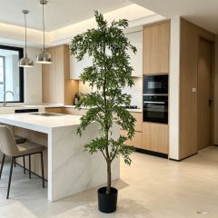 180CM Highly Realistic Artificial Green Maple Potted Tree for Interior Decor,180CM Highly Realistic Artificial Green Maple Potted Tree for Interior Decor