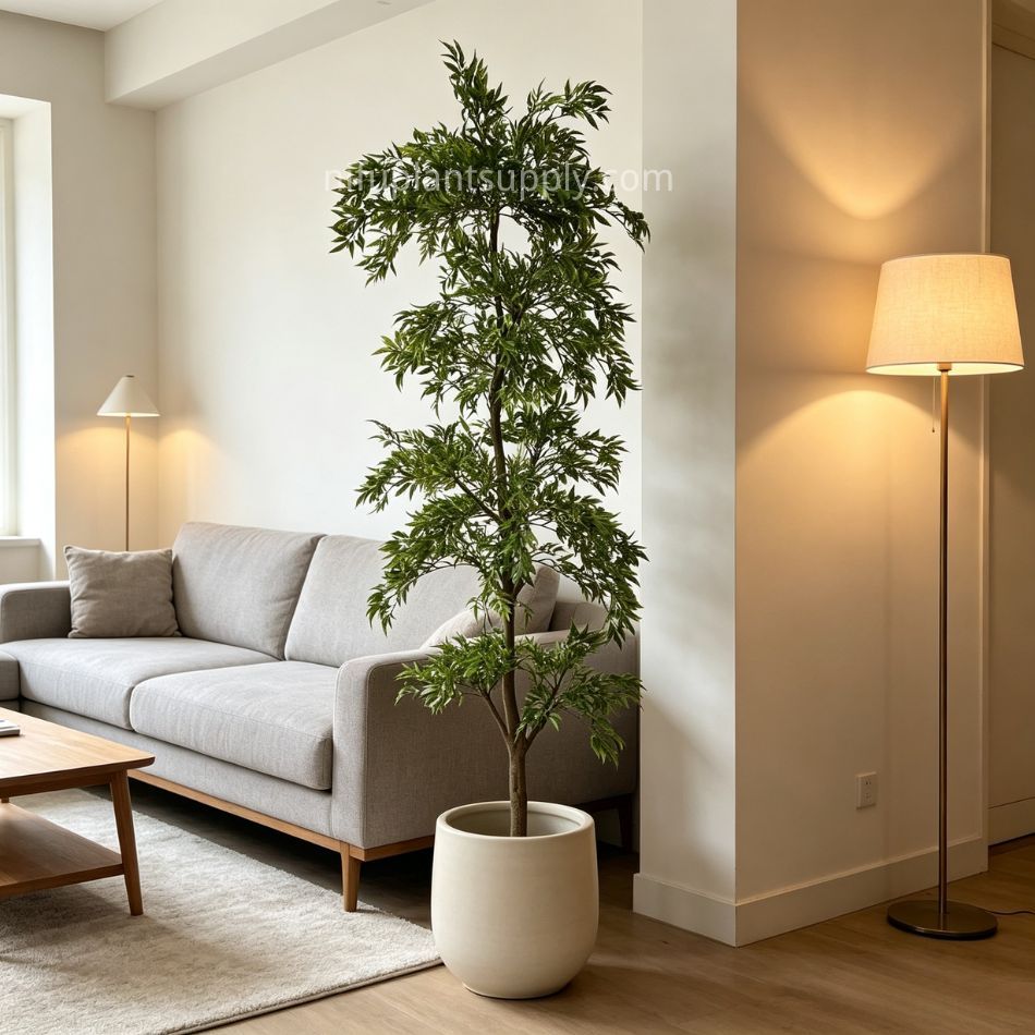 180CM Highly Realistic Artificial Green Maple Potted Tree for Interior Decor,180CM Highly Realistic Artificial Green Maple Potted Tree for Interior Decor