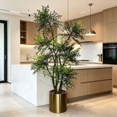230CM Highly Realistic Artificial Nandina Potted Tree for Home Decor,230CM Highly Realistic Artificial Nandina Potted Tree for Home Decor