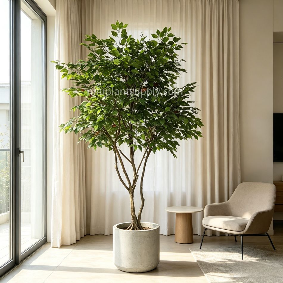 195CM High Simulated Artificial Ficus Tree for Interior Landscape Decor,195CM High Simulated Artificial Ficus Tree for Interior Landscape Decor