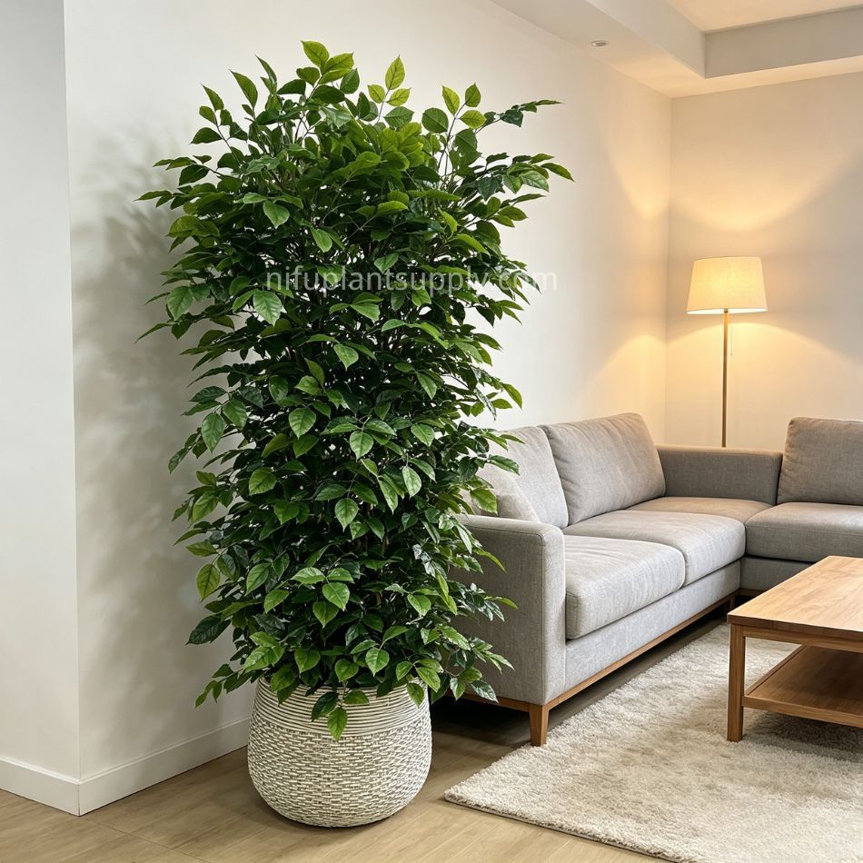 185CM Full Bushy Large Artificial Leafy Potted Tree for Indoor Decor,185CM Full Bushy Large Artificial Leafy Potted Tree for Indoor Decor