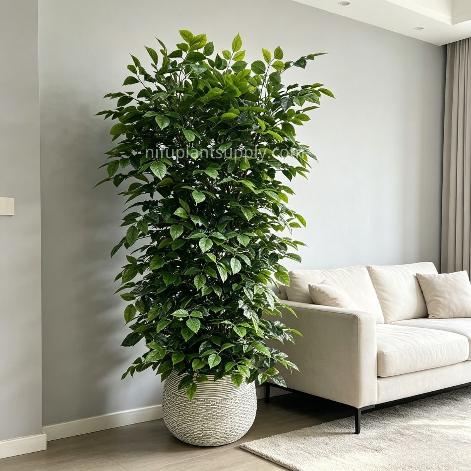 185CM Full Bushy Large Artificial Leafy Potted Tree for Indoor Decor,185CM Full Bushy Large Artificial Leafy Potted Tree for Indoor Decor