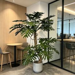225CM Highly Realistic Large Artificial Philodendron Potted Tree for Indoor Decor,225CM Highly Realistic Large Artificial Philodendron Potted Tree for Indoor Decor