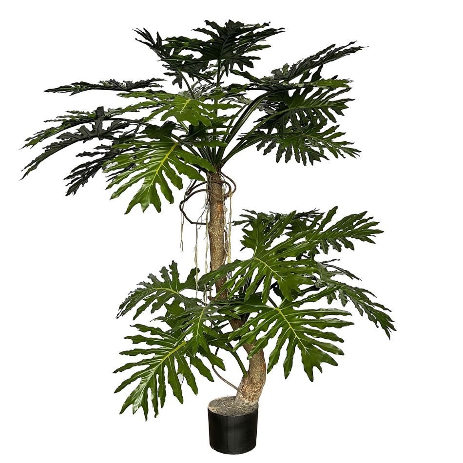 225CM Highly Realistic Large Artificial Philodendron Potted Tree for Indoor Decor,225CM Highly Realistic Large Artificial Philodendron Potted Tree for Indoor Decor