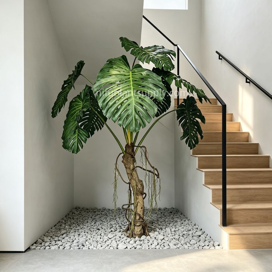 255CM Premium Quality Artificial Monstera Tree with Aerial Roots for Indoor Decor,255CM Premium Quality Artificial Monstera Tree with Aerial Roots for Indoor Decor