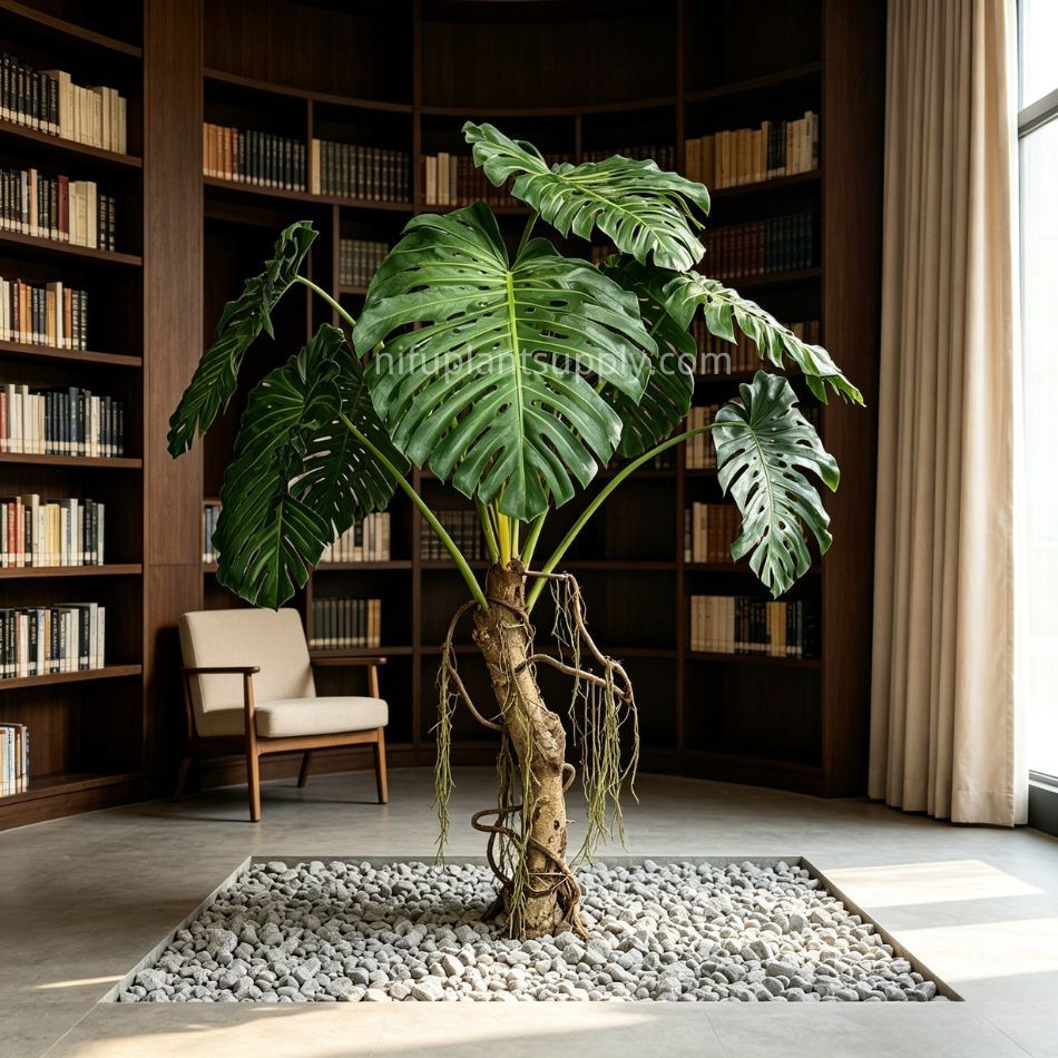 255CM Premium Quality Artificial Monstera Tree with Aerial Roots for Indoor Decor,255CM Premium Quality Artificial Monstera Tree with Aerial Roots for Indoor Decor