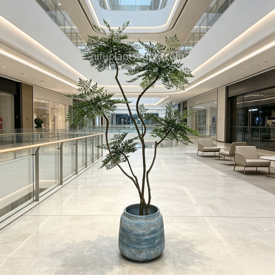 220CM Premium Quality Large Artificial Nandina Potted Tree for Home Decor,220CM Premium Quality Large Artificial Nandina Potted Tree for Home Decor