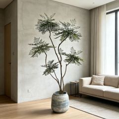 220CM Premium Quality Large Artificial Nandina Potted Tree for Home Decor,220CM Premium Quality Large Artificial Nandina Potted Tree for Home Decor