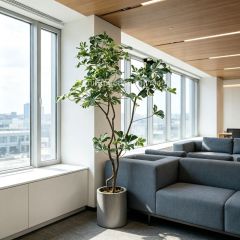 210CM High Similarity Large Artificial Schefflera Potted Tree for Interior Design,210CM High Similarity Large Artificial Schefflera Potted Tree for Interior Design