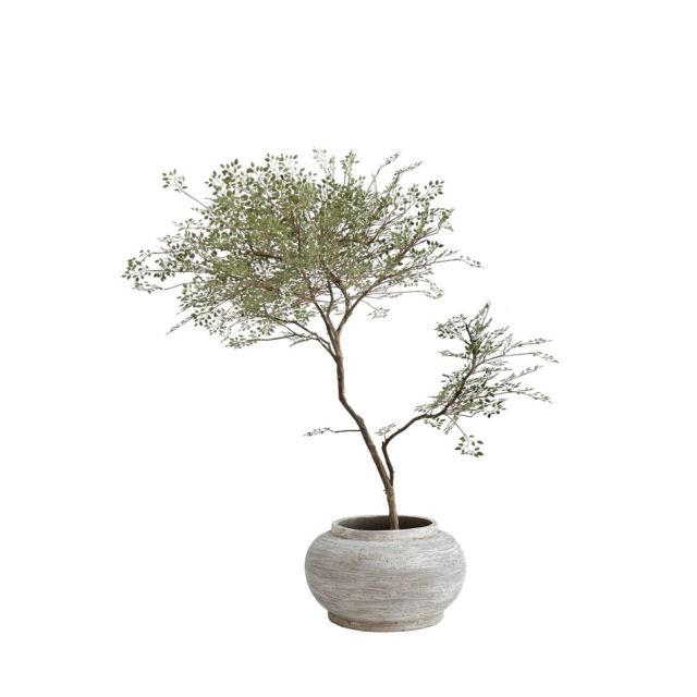 133CM Lifelike Artificial Nandina Potted Tree for Home Decor,133CM Lifelike Artificial Nandina Potted Tree for Home Decor