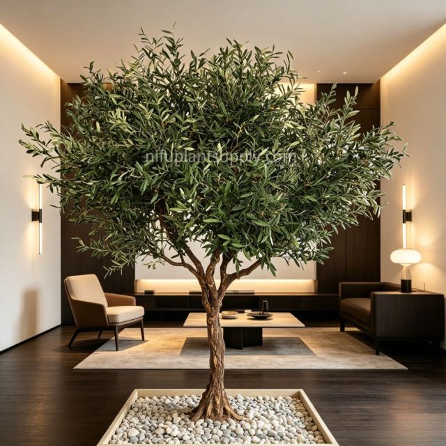 280CM High Simulated Large Artificial Olive Tree for Interior Design,280CM High Simulated Large Artificial Olive Tree for Interior Design