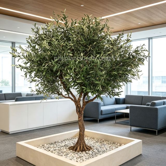 280CM High Simulated Large Artificial Olive Tree for Interior Design,280CM High Simulated Large Artificial Olive Tree for Interior Design
